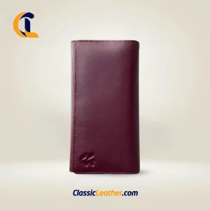 Aura Series Long Wallet (Red Wine)